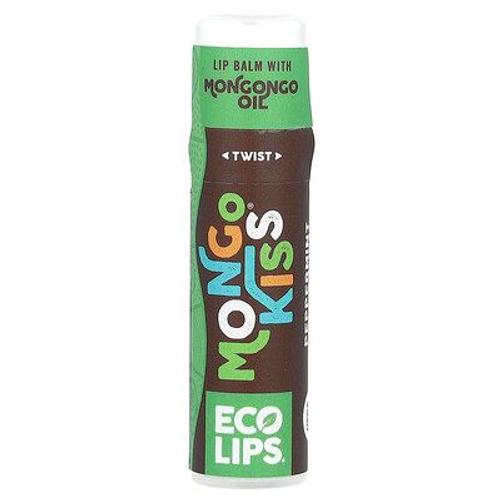 Eco Lips Mongo Kiss, Baume À Lèvres, Menthe Poivrée, 7 G 