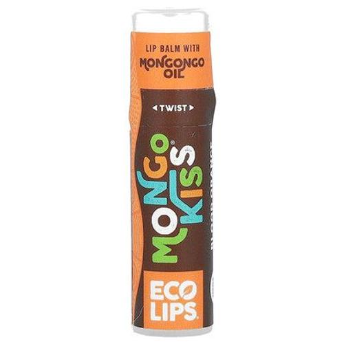 Eco Lips Mongo Kiss, Baume À Lèvres, Orange Sanguine, 7 G 