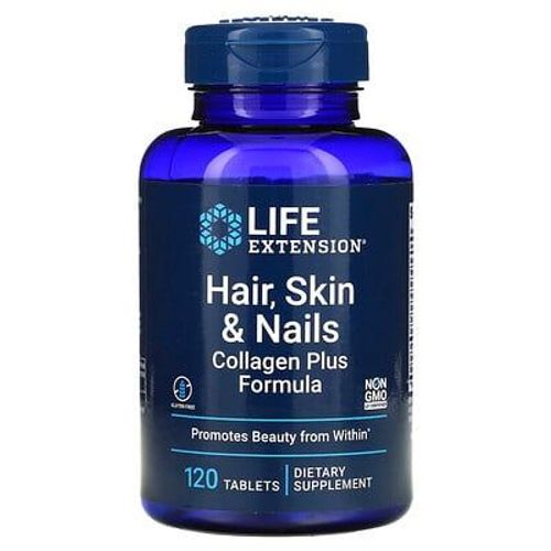 Life Extension Cheveux, Peau Et Ongles, Formule Au Collagène, 120 Comprimés 