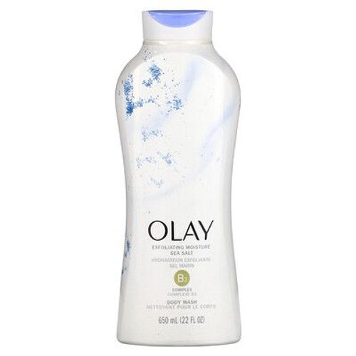 Olay Gel Douche, Exfoliation Quotidienne, Sels De Mer, 650 Ml 