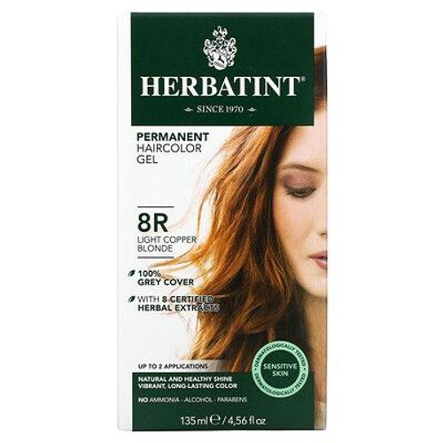 Herbatint Gel Colorant Pour Cheveux Permanent, 8r, Blond Cuivré Clair, 135 Ml 