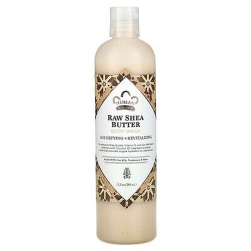 Nubian Heritage Gel Douche, Beurre De Karité Cru, 13 Fl Oz (384 Ml) 