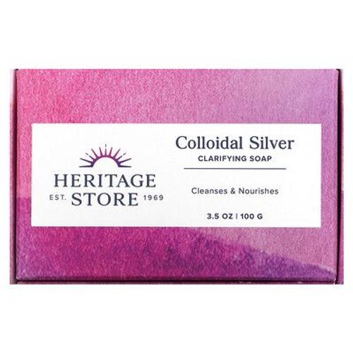 Heritage Store Savon À L'argent Colloïdal, 100 G 