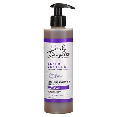 Carol's Daughter Vanille Noire, Système Hydratant Et Brillant, Shampooing Hydratant Délicieux, Pour Cheveux Secs, Ternes Et Cassants, 355 Ml 