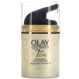 Olay Total Effects, Crème Hydratante 7-En-Un Avec Écran Solaire, Fps 30, 50 Ml 