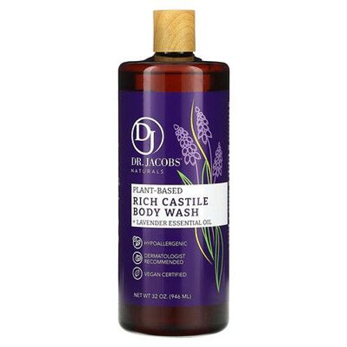 Dr. Jacobs Naturals Gel Douche Riche À Base De Plantes De Castille Et Huile Essentielle De Lavande, 946 Ml 