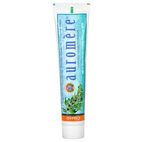 Auromere Dentifrice Ayurvédique À Base De Plantes, Classique, 117 G 