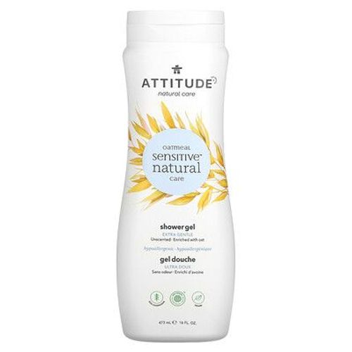 Attitude Gel Douche Naturel, Ultra Doux, Sans Fragrance, 473 Ml 