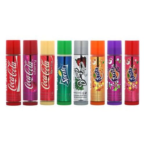 Lip Smacker Coco-Cola, Baume À Lèvres, Assortiment, Paquet De 8, 4 G Chacun 