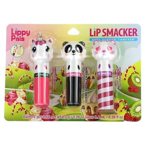 Lip Smacker Lippy Pals, Baume À Lèvres, Pack Trio, Paquet De 3, 16,4 G 