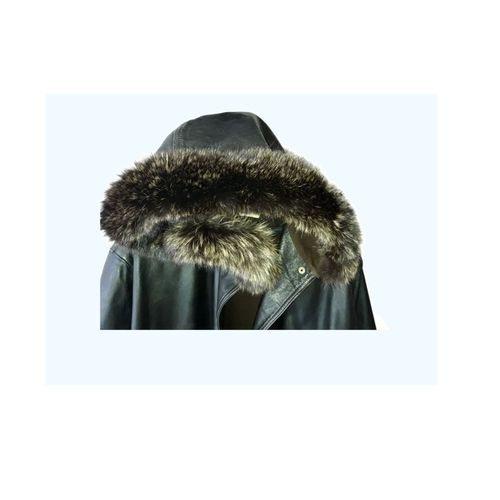 Parka Cuir Veste Peau Doublure Polaire Manteau 3/4 Blouson A Capuche Trapper Compagny Canadienne Warpper's Italy Capuche Fourrure Wrappers