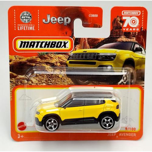 Miniature Metal Jeep Avenger 2023 Matchbox Serie 70 Years N°9/100 Blister Neuf Blister