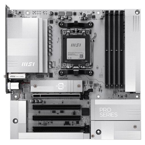 MSI AM5 PRO B850M-A WIFI PZ M-ATX AMD B850 Emplacement AM5 micro ATX
