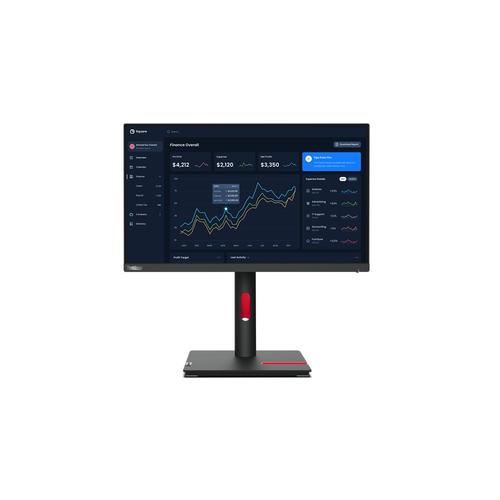 Lenovo ThinkVision T23i-30 - Écran LED - 23" - 1920 x 1080 Full HD (1080p) @ 60 Hz - IPS - 250 cd/m² - 1000:1 - 4 ms - HDMI, VGA, DisplayPort - noir corbeau - pour ThinkCentre neo 70t 11YU;...