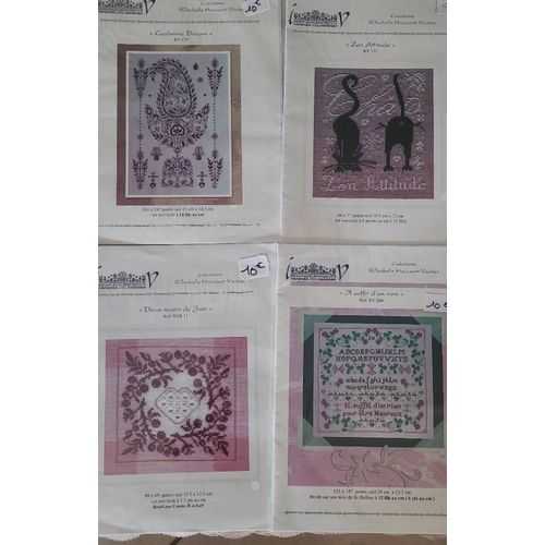 Lot De 4 Diagrammes À Broder