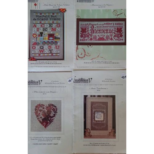 Lot De 4 Diagrammes À Broder