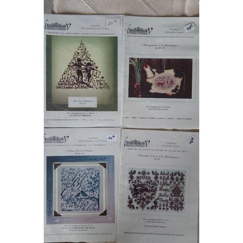 Lot De 4 Diagrammes À Broder
