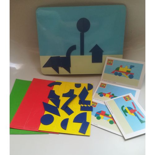 Tangram - Thème Véhicules - Aimanté - Plus De 100 Pièces