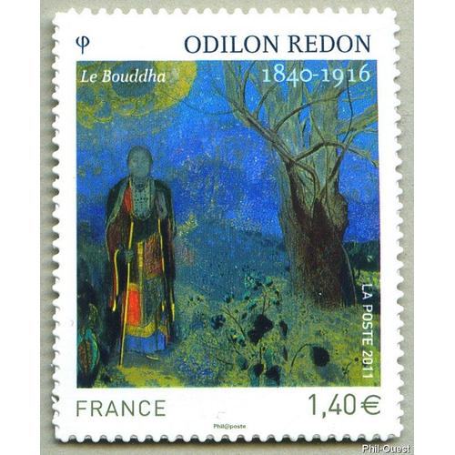 France 2011, Très Beau Timbre Autoadhésif Neuf** Luxe Yvert 551, Tableau D'odilon Redon (1840-1916), « Le Bouddha » .