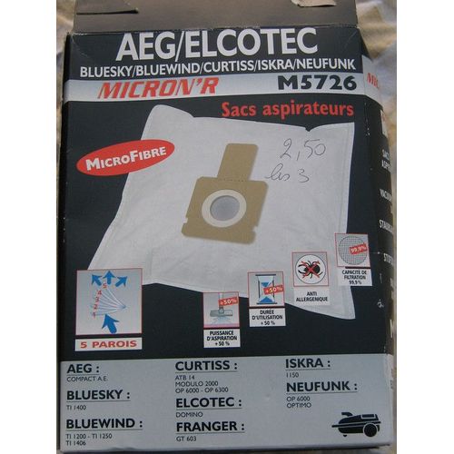 AEG MOCRON'R M5726 -  Sacs aspirateur