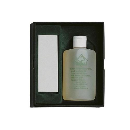 Ensemble de pierre et huile aiguisoir Puma - blanc/vert - TU
