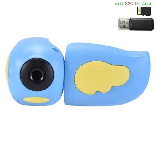 Appareil photo numérique pour enfants 1,7" écran couleur HD - caméscope caméra vidéo pour cadeaux - Bleu