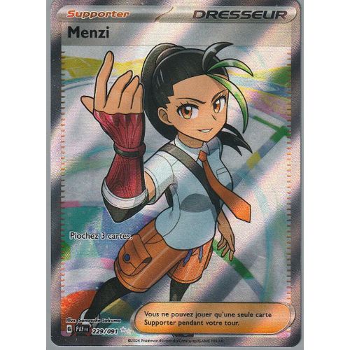 Carte Pokémon - Menzi - 229/091 - Secrète-Rare - Ev4,5 Destinées De Paldea