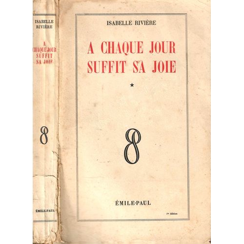 A Chaque Jour Suffit Sa Joie
