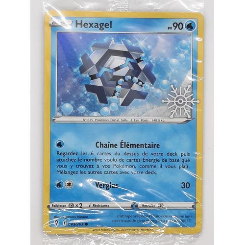 Hexagel - Calendrier De L'avent 2023 Pokémon - Set Evolution Céleste - 043/203 Flocon De Neige - Sous Protection D'origine