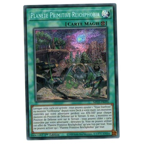 Yu Gi Oh Mp23 Fr096 Planète Primitive Reichphobia Secret Rare