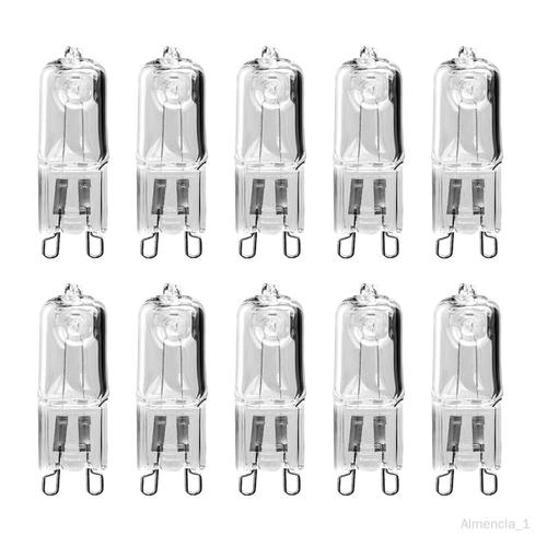 10x G9 Ampoules 25w Lampes Halogènes Pour Armoires Lumières Lampadaire