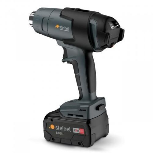 Steinel Souffleur d'air chaud sans fil mobile heat MH 3 + batterie et chargeur 8 Ah (066604)