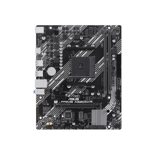 ASUS PRIME A520M-R - Carte-mère - micro ATX - Socket AM4 - AMD A520 Chipset - USB 3.2 Gen 1 - Gigabit LAN - carte graphique embarquée (unité centrale requise) - audio HD (8 canaux)