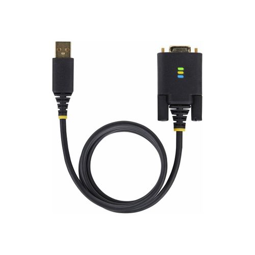 StarTech.com Adaptateur USB vers Série Null Modem de 1m, RS232, FTDI - Câble USB / série - USB (M) pour DB-9 (M) - 1 m - noir