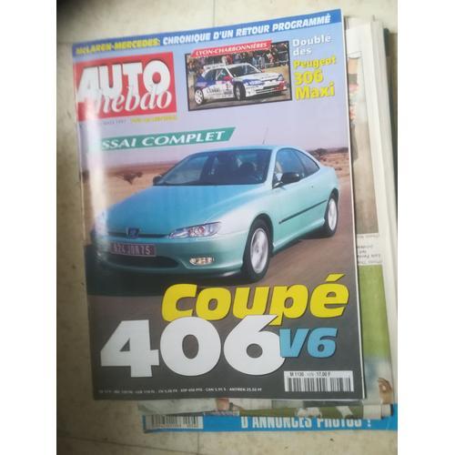 Auto Hebdo 1078 De 1997 Peugeot 406 Coupe V6 Pack,Audi A3 1.8t,Honda Civic 1.8 Vti,Barrichello,Mcrae,Lyon Charbonnieres