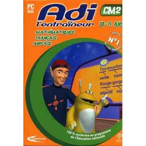 Adi L'entraineur Cm2 2008 : Mathematiques, Français, Anglais Pc-Mac