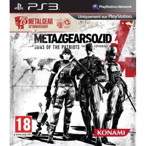 Metal Gear Solid 4 : Guns Of The Patriots Édition 25ème Anniversaire Ps3