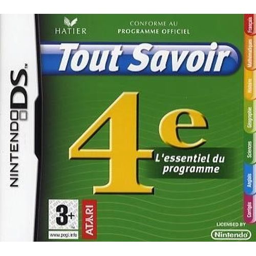 Tout Savoir - 4ème Nintendo Ds