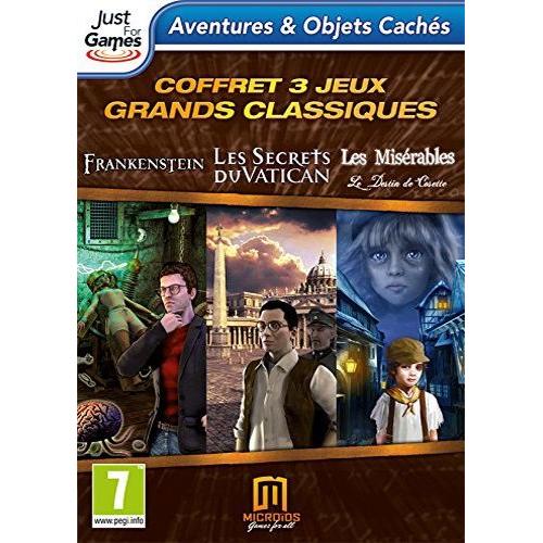 Coffret 3 Jeux 'grands Classiques' (Secrets Du Vatican, Les Misérables & Frankenstein) Pc