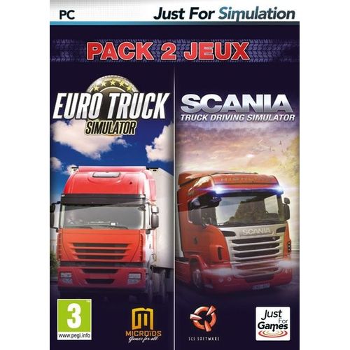 Pack Euro Truck : Euro Truck + Scania Truck Driving Simulator Pc