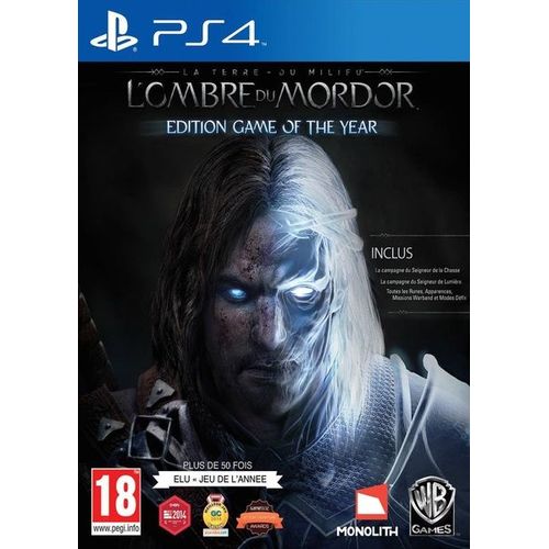 La Terre Du Milieu - L'ombre Du Mordor - Game Of The Year Ps4
