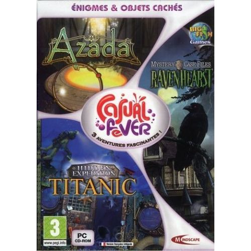 Coffret Casual Fever - Enigmes & Objets Cachés 3 Jeux Pc