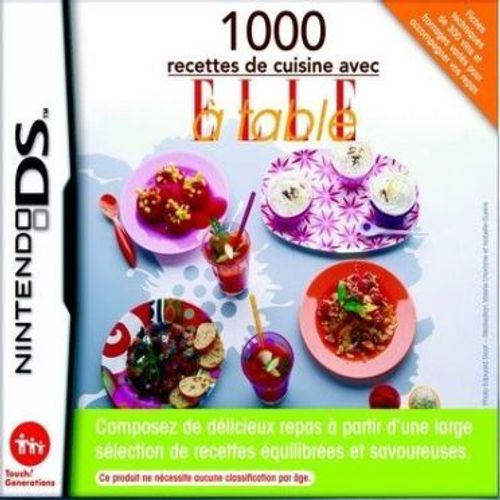 1000 Recettes De Cuisine Avec Elle À Table (Jeu) Nintendo Ds