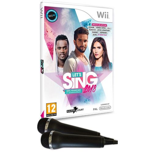 Let's Sing 2018 : Hits Français Et Internationaux + 2 Microphones Wii