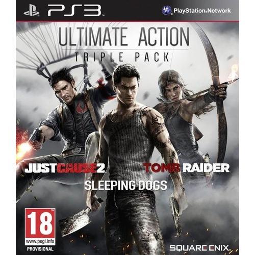 Action Pack : Tomb Raider + Just Cause 2 + Sleeping Dogs Ps3