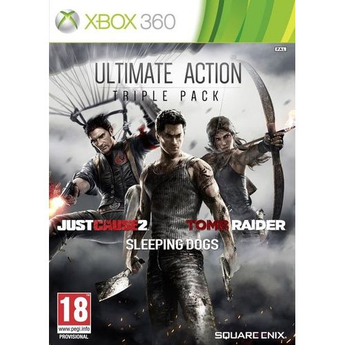 Action Pack : Tomb Raider + Just Cause 2 + Sleeping Dogs Xbox 360