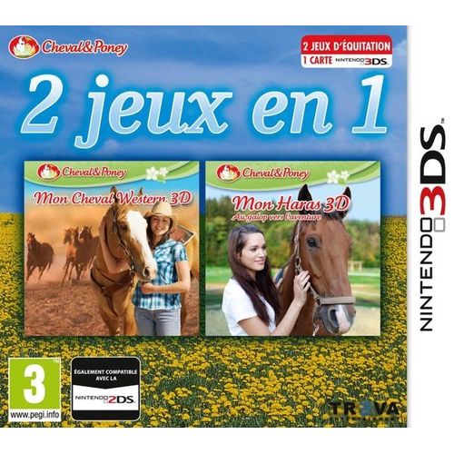 2 Jeux En 1: Mon Cheval Western & Mon Haras 3d - Au Galop Vers L'aventure 3ds