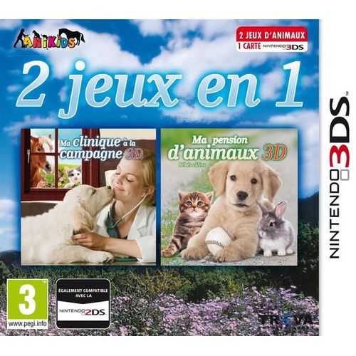 2 Jeux En 1: Ma Clinique À La Campagne 3d & Ma Pension D'animaux 3ds