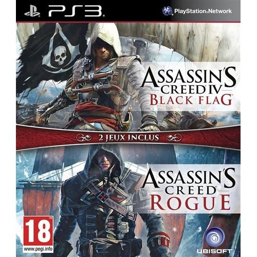 Compil Assassin's Creed 4 Black Flag + Rogue Ps3