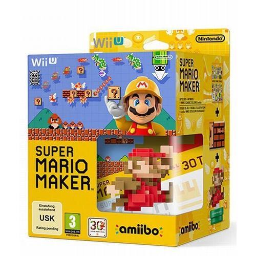 Super Mario Maker + Amiibo 'super Mario Bros' - Mario Classique : Rouge - Edition Limitée Wii U